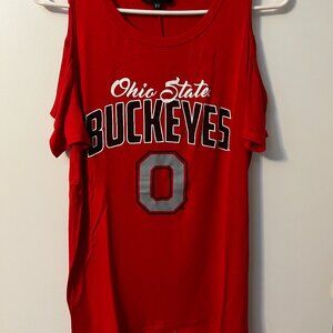Gameday Couture Ohio State Buckeyes Cold Shoulder Top - Size XS